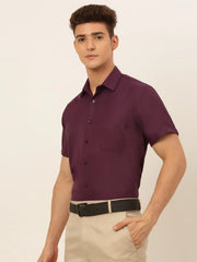 Indian Needle Men Cotton Solid Formal Shirt's-SF-833
