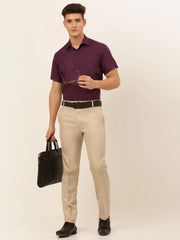 Indian Needle Men Cotton Solid Formal Shirt's-SF-833