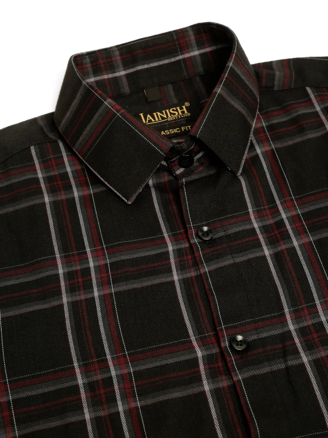 Indian Needle Mens Cotton Checked Formal Shirts - Shop Now!