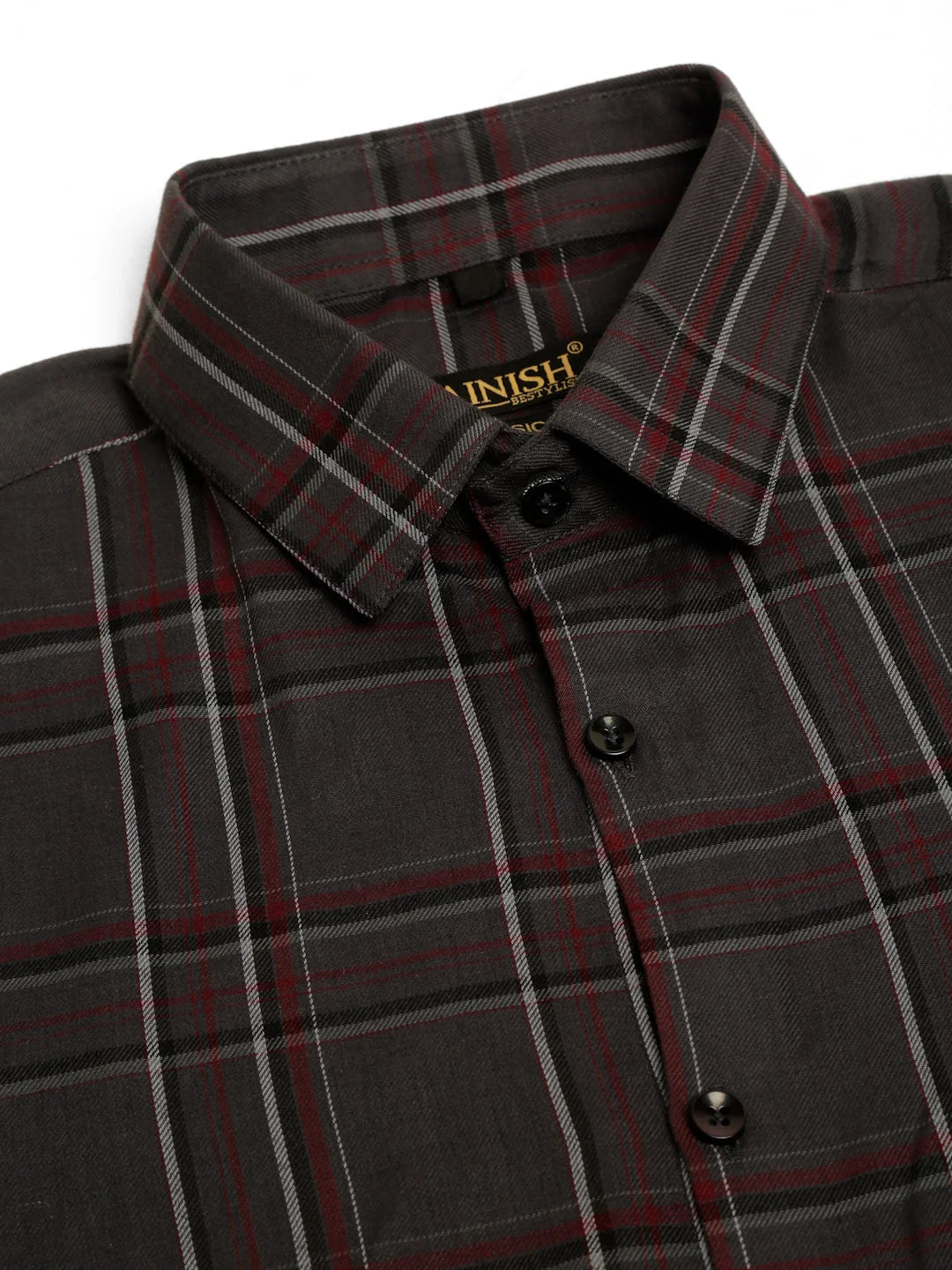 Quality Mens Cotton Checked Formal Shirts - Indian Needle SF-834