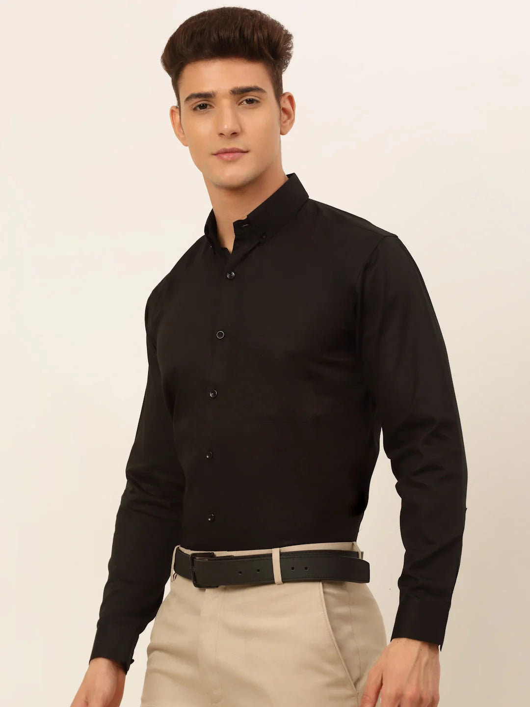Indian Needle Mens Cotton Solid Formal Shirt SF-835 - Shop Now