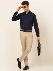 Needle Men's Cotton Solid Formal Shirt's-SF-835