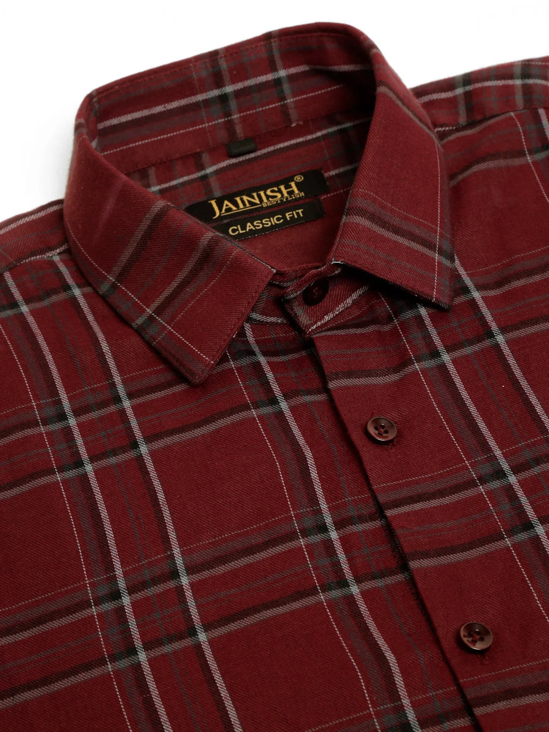 Indian Needle: Assorted Cotton Checked Formal Mens Shirts