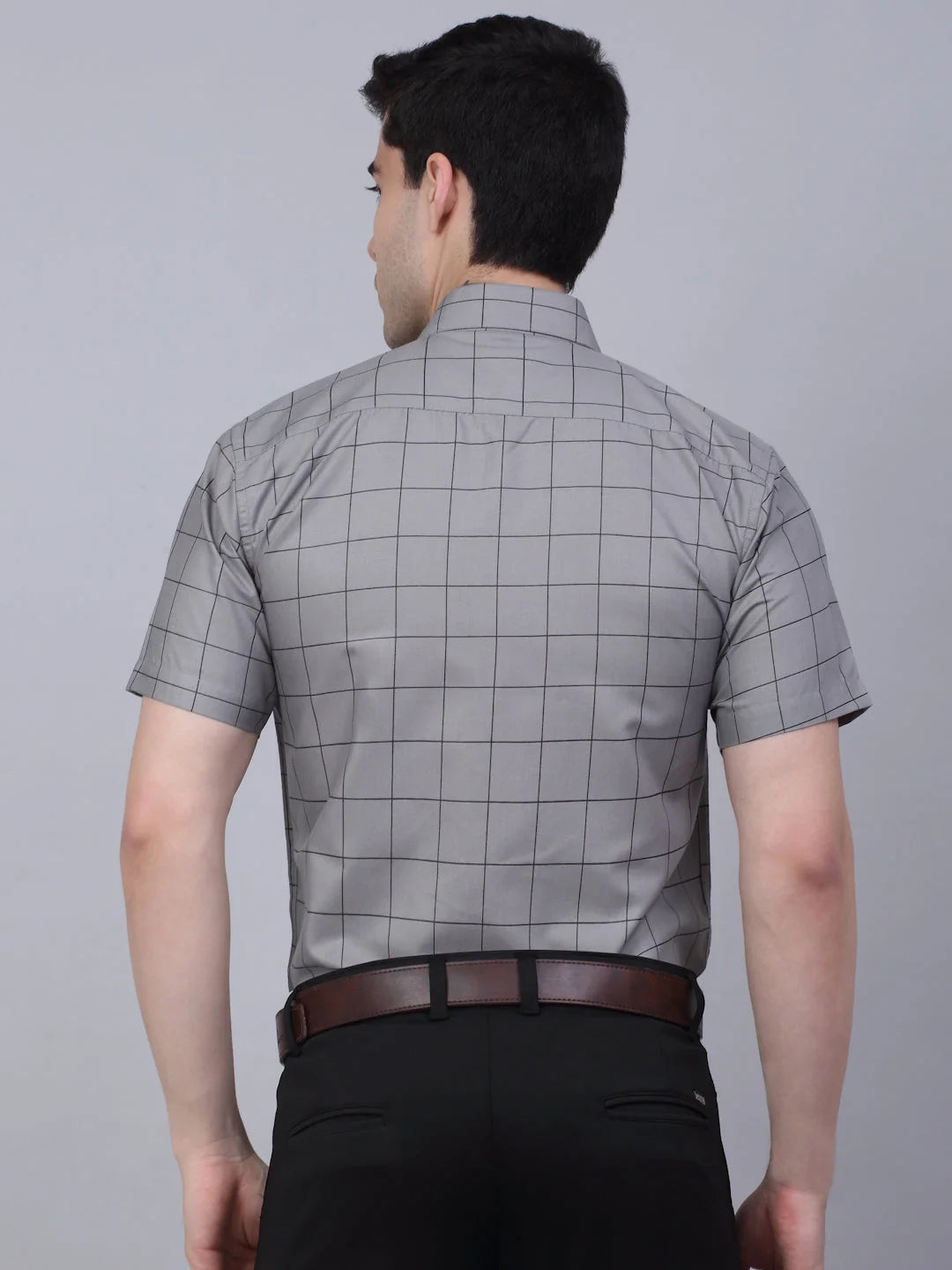 Cotton Half Sleeve Checked Formal Shirts | Mens Shirt Collection