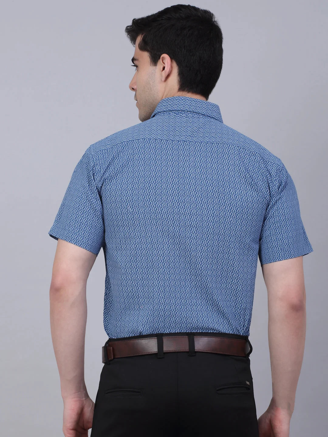 Stylish Indian Needle Cotton Mens Shirt - Printed Formal Shirt