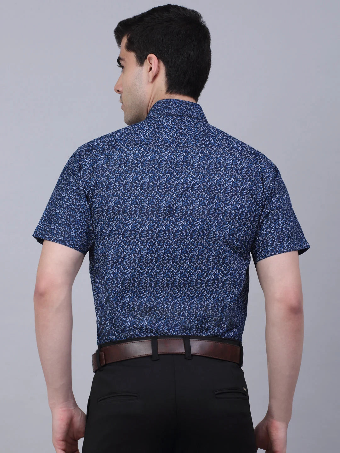 Trendy Indian Needle Cotton Mens Shirt - Printed Formal Shirt