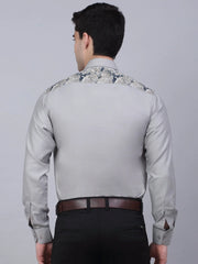 Indian Men's Cotton Lycra Printed Formal Shirts-SF-843