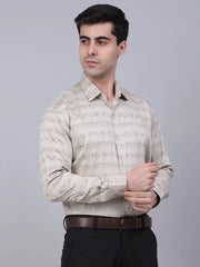 Indian Needle Men's Cotton Lycra Printed Formal Shirts-SF-844