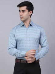 Indian Needle Men's Cotton Lycra Printed Formal-SF-844