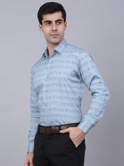 Indian Needle Men's Cotton Lycra Printed Formal-SF-844