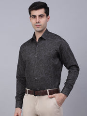 Indian Needle Men's Cotton Lycra Printed Formal Shirts-SF-845