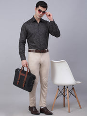 Indian Needle Men's Cotton Lycra Printed Formal Shirts-SF-845