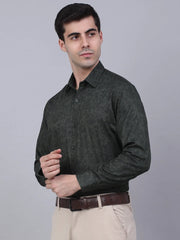 Indian Needle Men's Lycra Printed Formal Shirts-SF-845