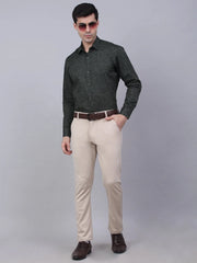 Indian Needle Men's Lycra Printed Formal Shirts-SF-845