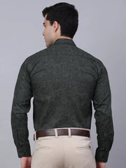 Indian Needle Men's Lycra Printed Formal Shirts-SF-845