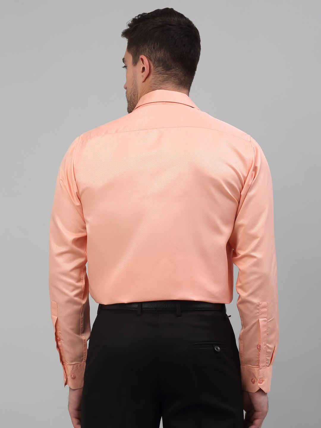 DesiQlo Men Solid Formal Shirt - Orange