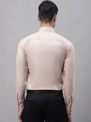 Men's Light-Brown Cotton Solid Formal Shirt-SF-873