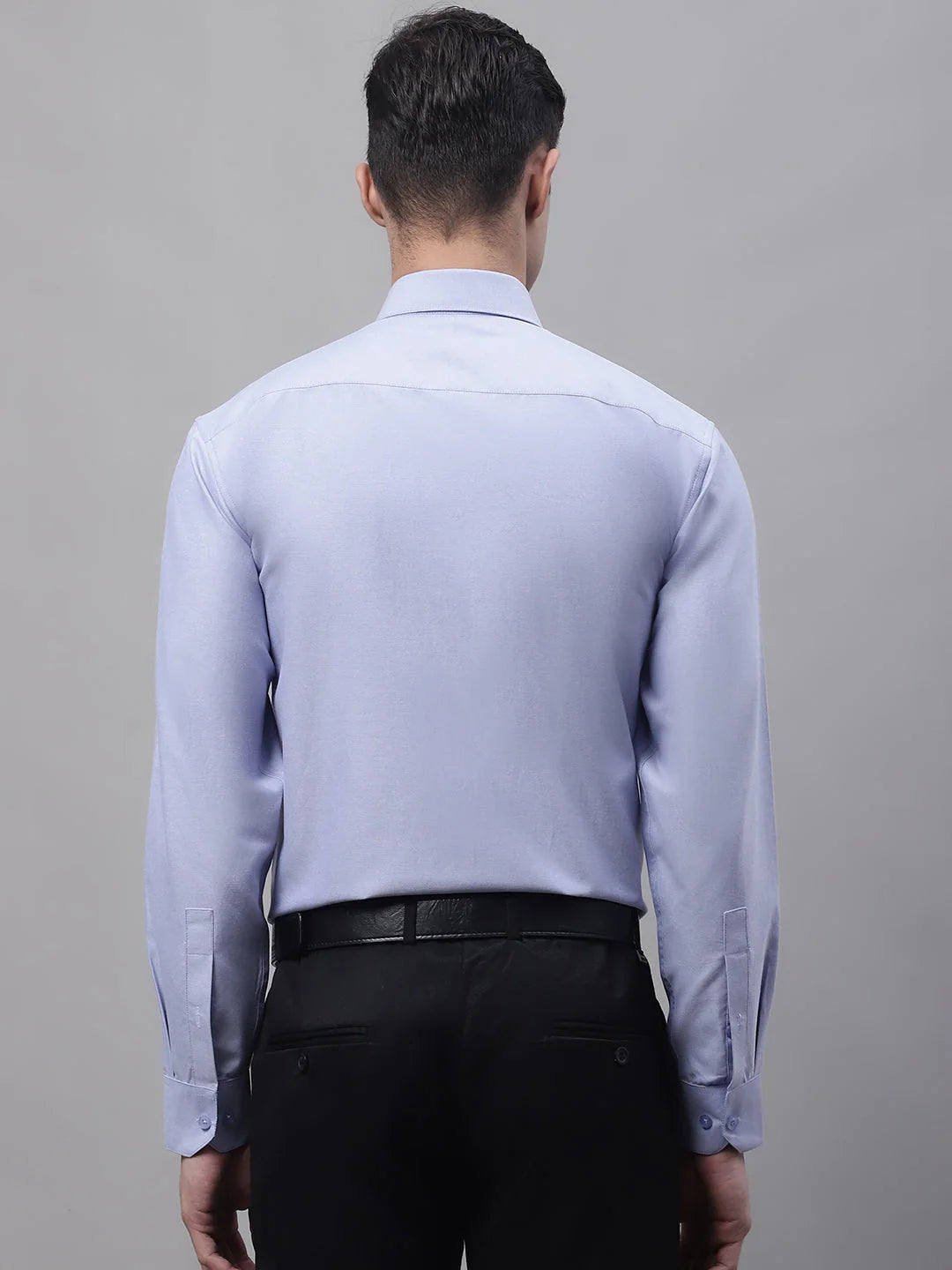 Blue Cotton Mens Shirt - Solid Formal Shirts For Men