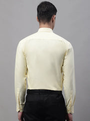 Men's Lemon Cotton Solid Formal Shirt-SF-875