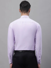 Men's Light Purple Cotton Solid Formal Shirt-SF-875