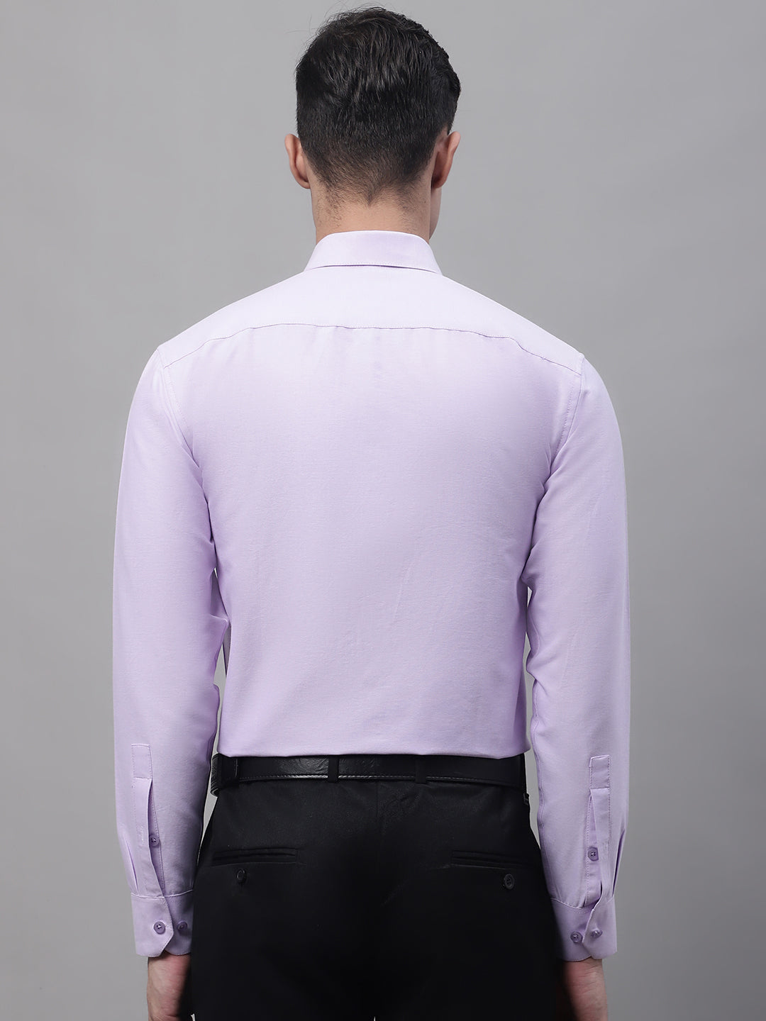 Light Purple Cotton Mens Shirt - Solid Formal Shirts For Men