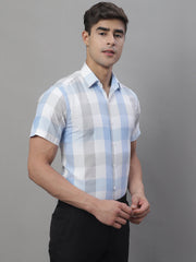 Men's Pure Cotton Checked Formal Shirts