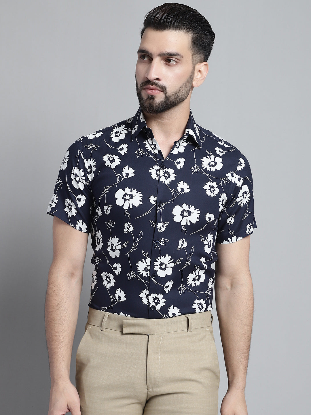DesiQlo Men Printed Formal Shirt - Multicolor