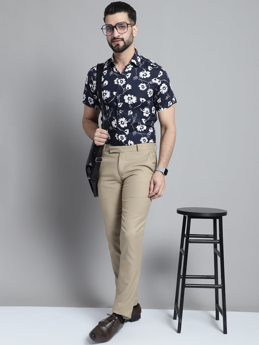 DesiQlo Men Printed Formal Shirt - Multicolor
