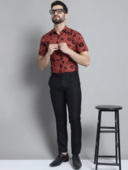 Men's Floral Printed Formal Shirt