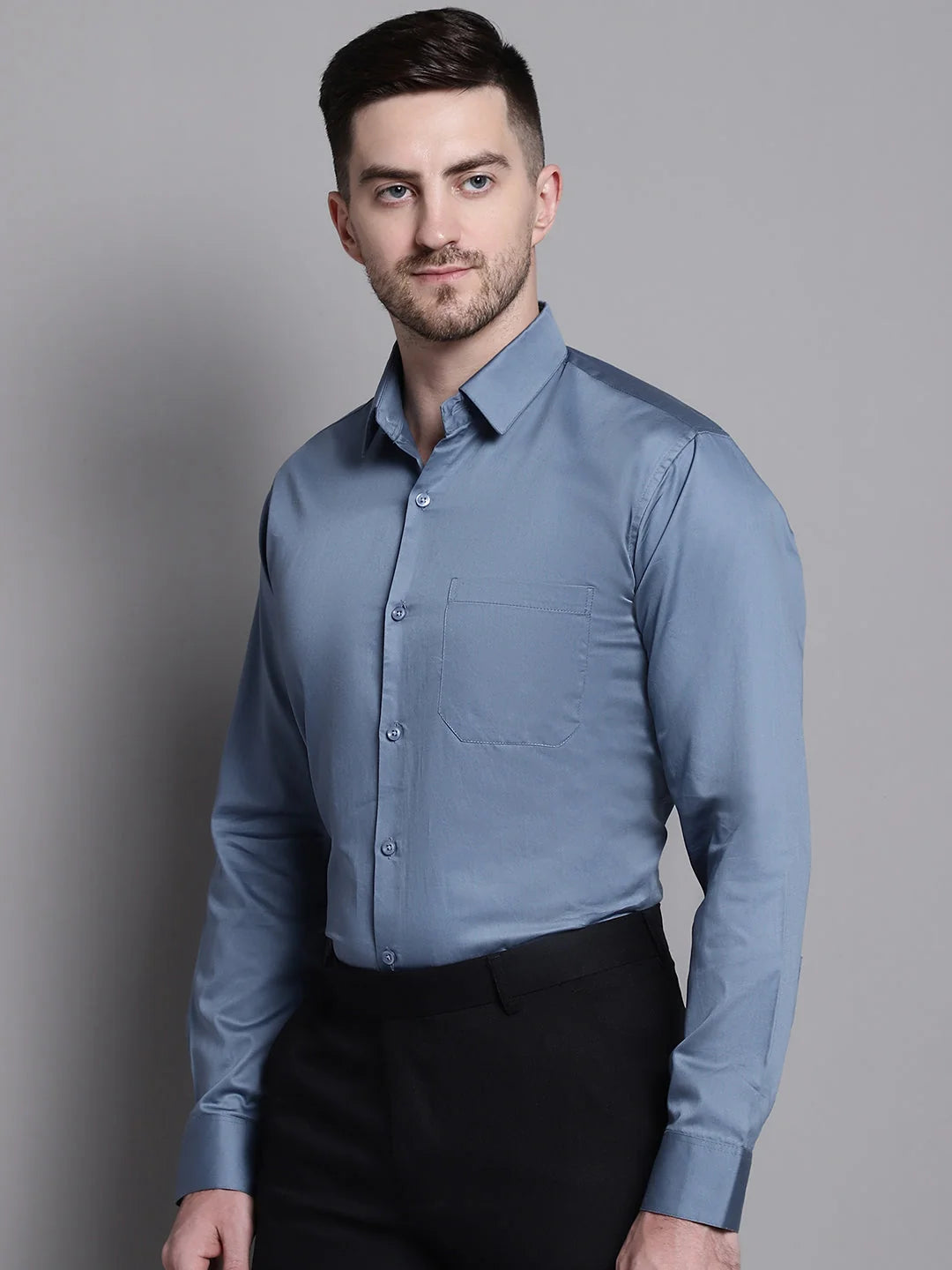 Men's Cotton Solid Formal Shirt - Classic Style, Modern Fit