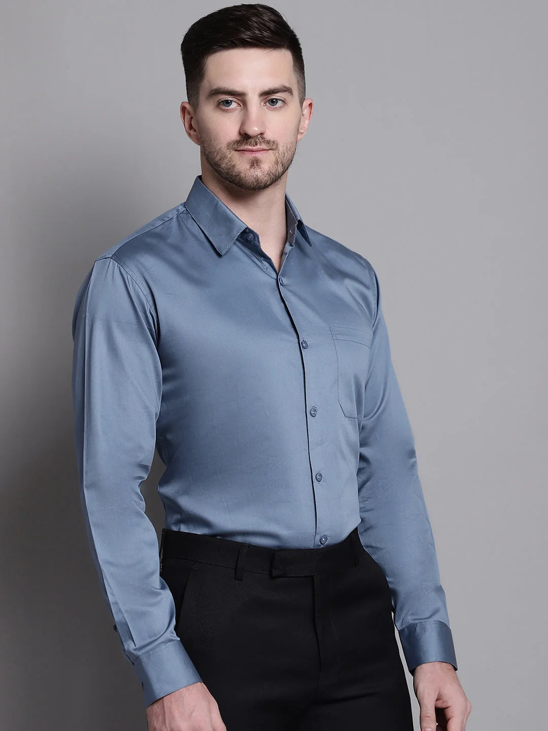 Men's Cotton Solid Formal Shirt - Classic Style, Modern Fit