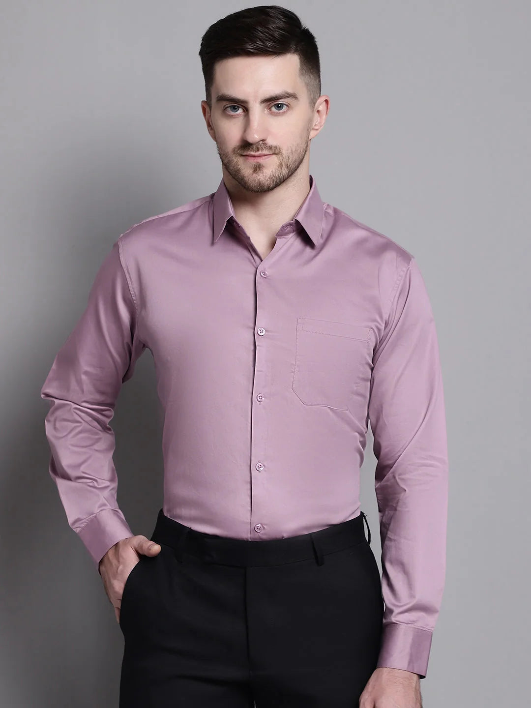 Men's Cotton Solid Formal Shirt - Shop Premium Mens Shirts