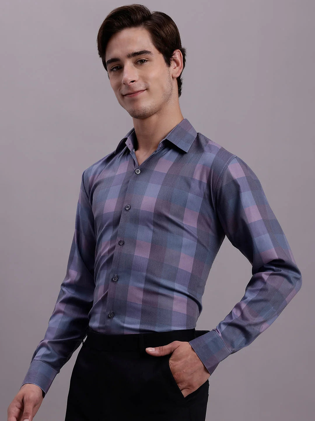 Men's Styled Formal Cotton Shirt - Solid Pattern, Premium Quality