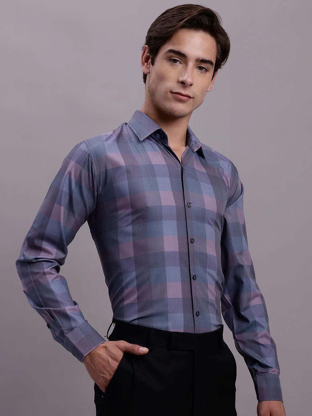 Men's Styled Formal Cotton Shirt - Solid Pattern, Premium Quality