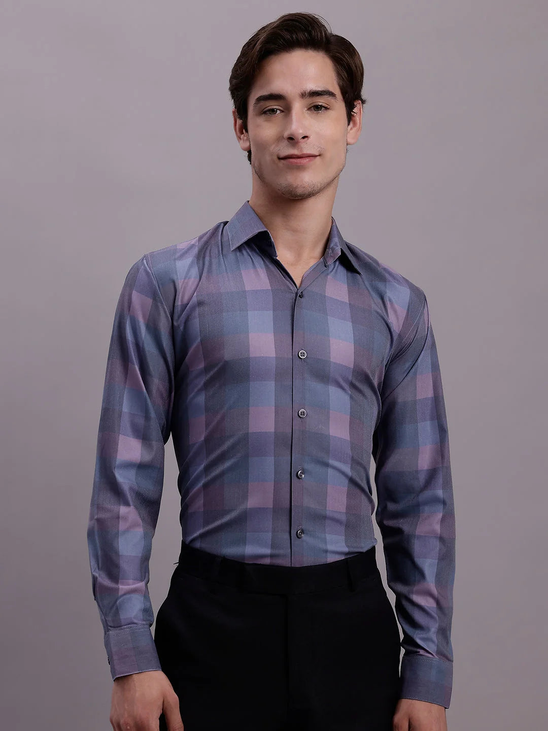 Men's Styled Formal Cotton Shirt - Solid Pattern, Premium Quality