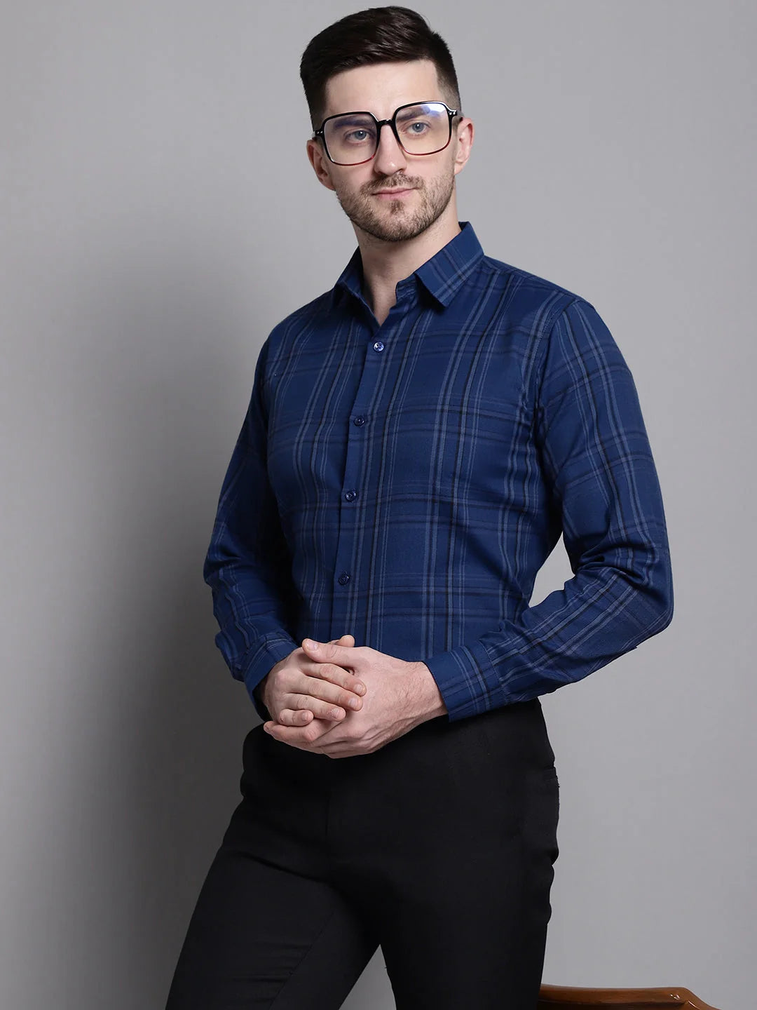 Men's Classic Checks Formal Shirt | Stylish Printed Shirts