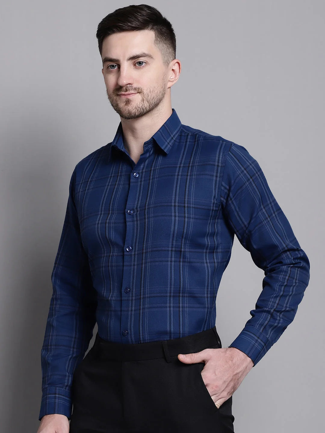 Men's Classic Checks Formal Shirt | Stylish Printed Shirts
