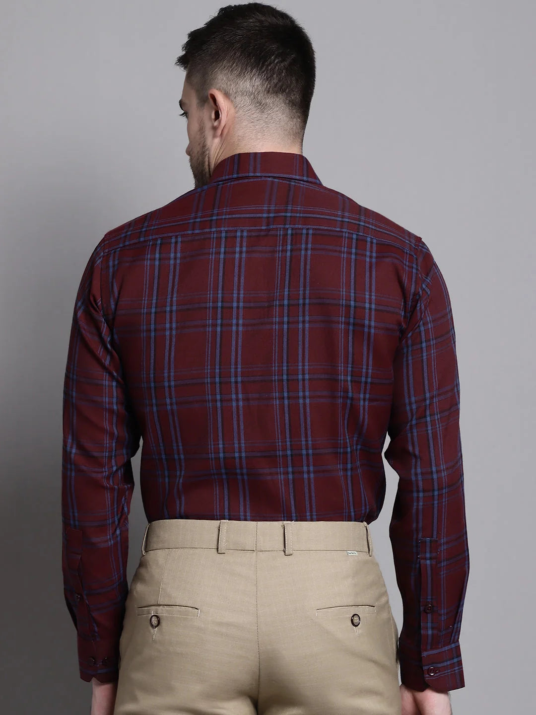 Men's Classic Checks Cotton Formal Shirt | Stylish Mens Shirt