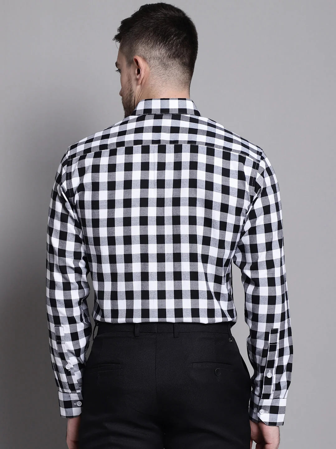 Men's Buffalo Check Formal Shirt | Premium Cotton Polo Shirts