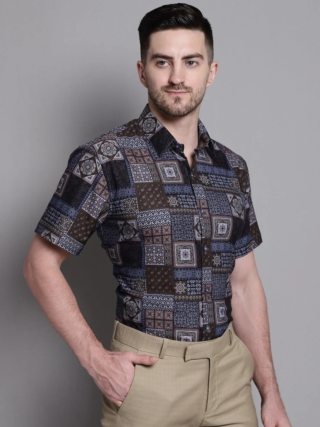 Men's Printed Assorted Formal Shirt - Cotton Shirts Collection