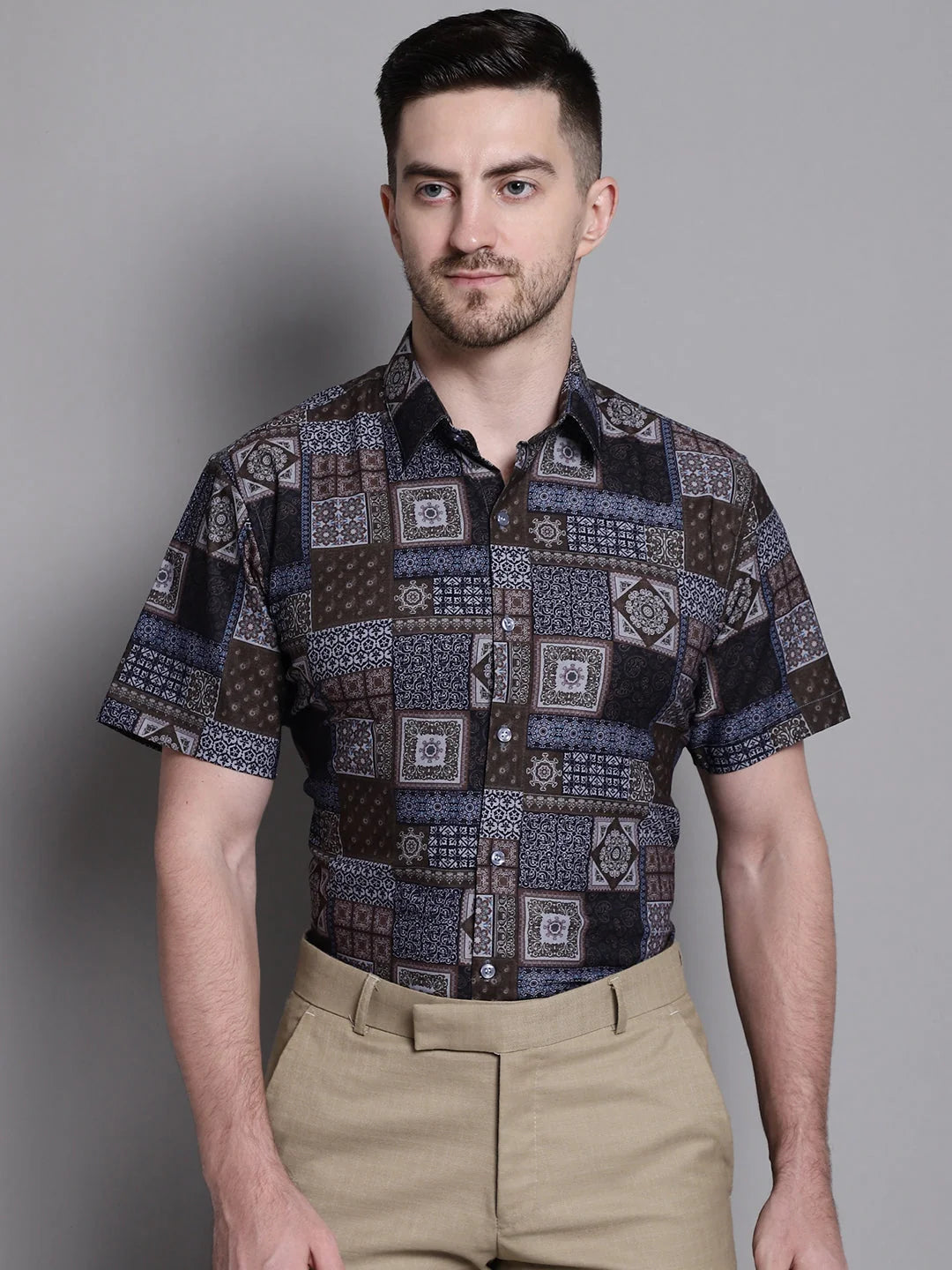 Men's Printed Assorted Formal Shirt - Cotton Shirts Collection