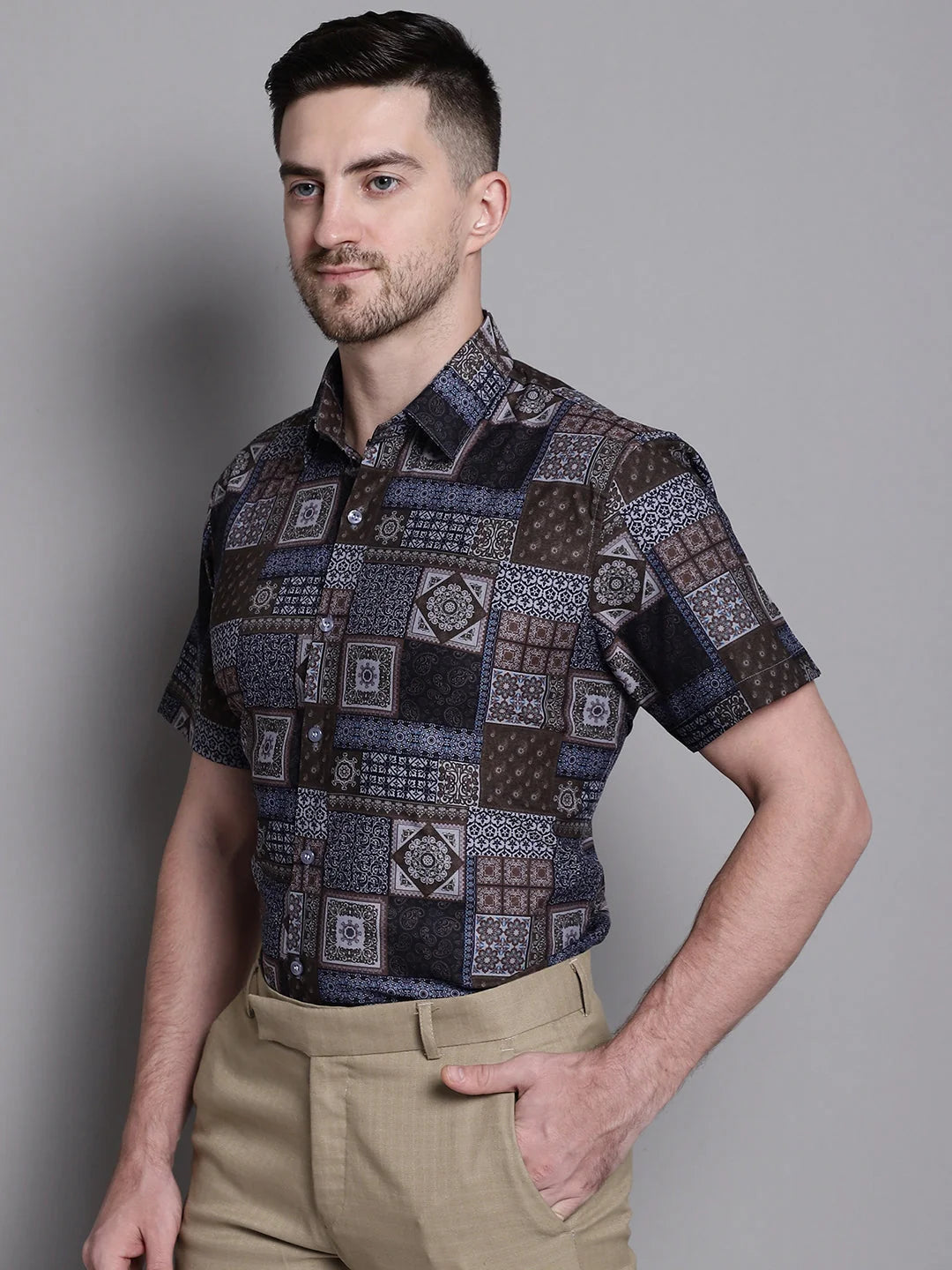 Men's Printed Assorted Formal Shirt - Cotton Shirts Collection