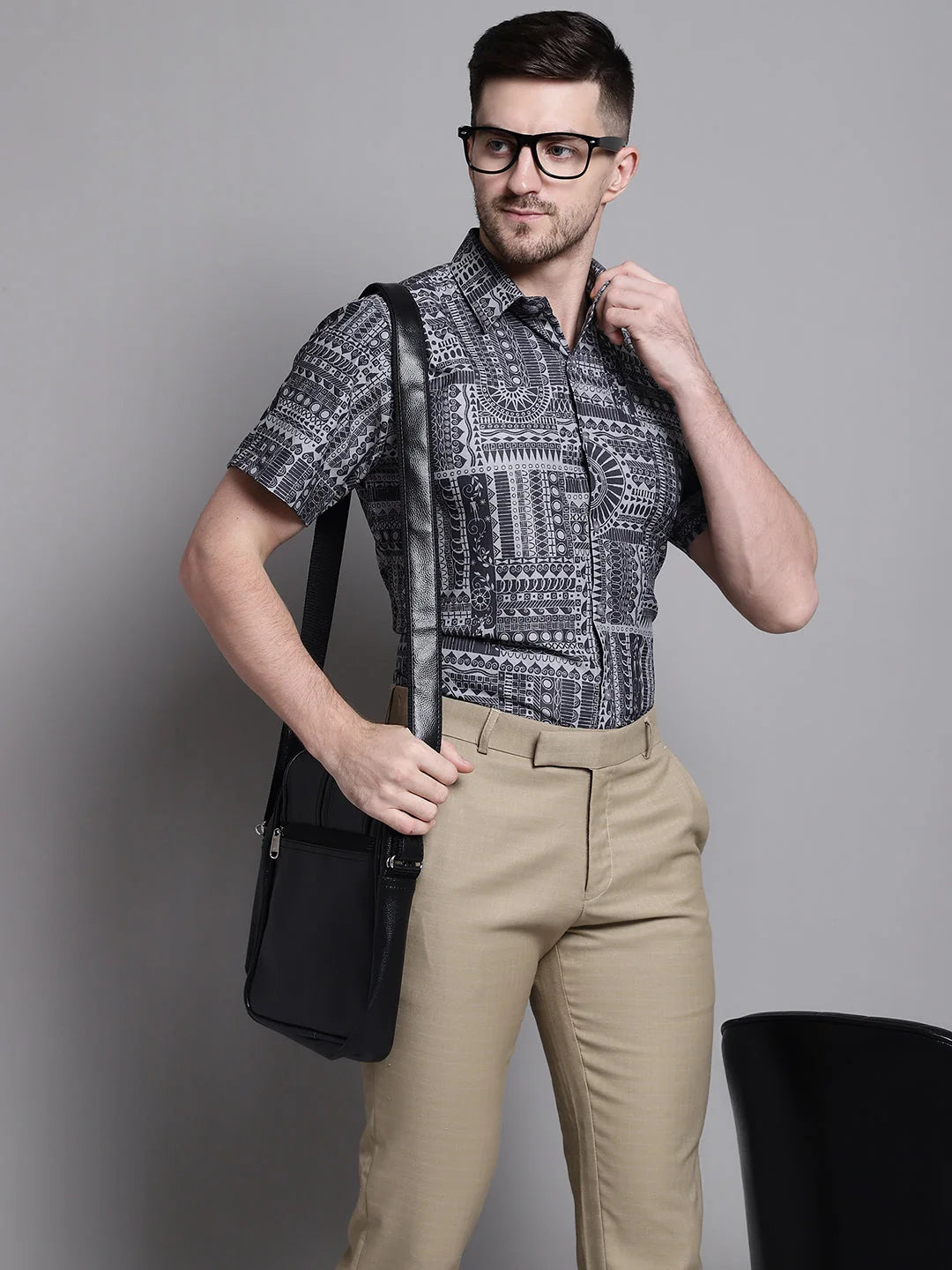 Gental Printed Formal Shirt - Classic Cotton Mens Shirt Designs