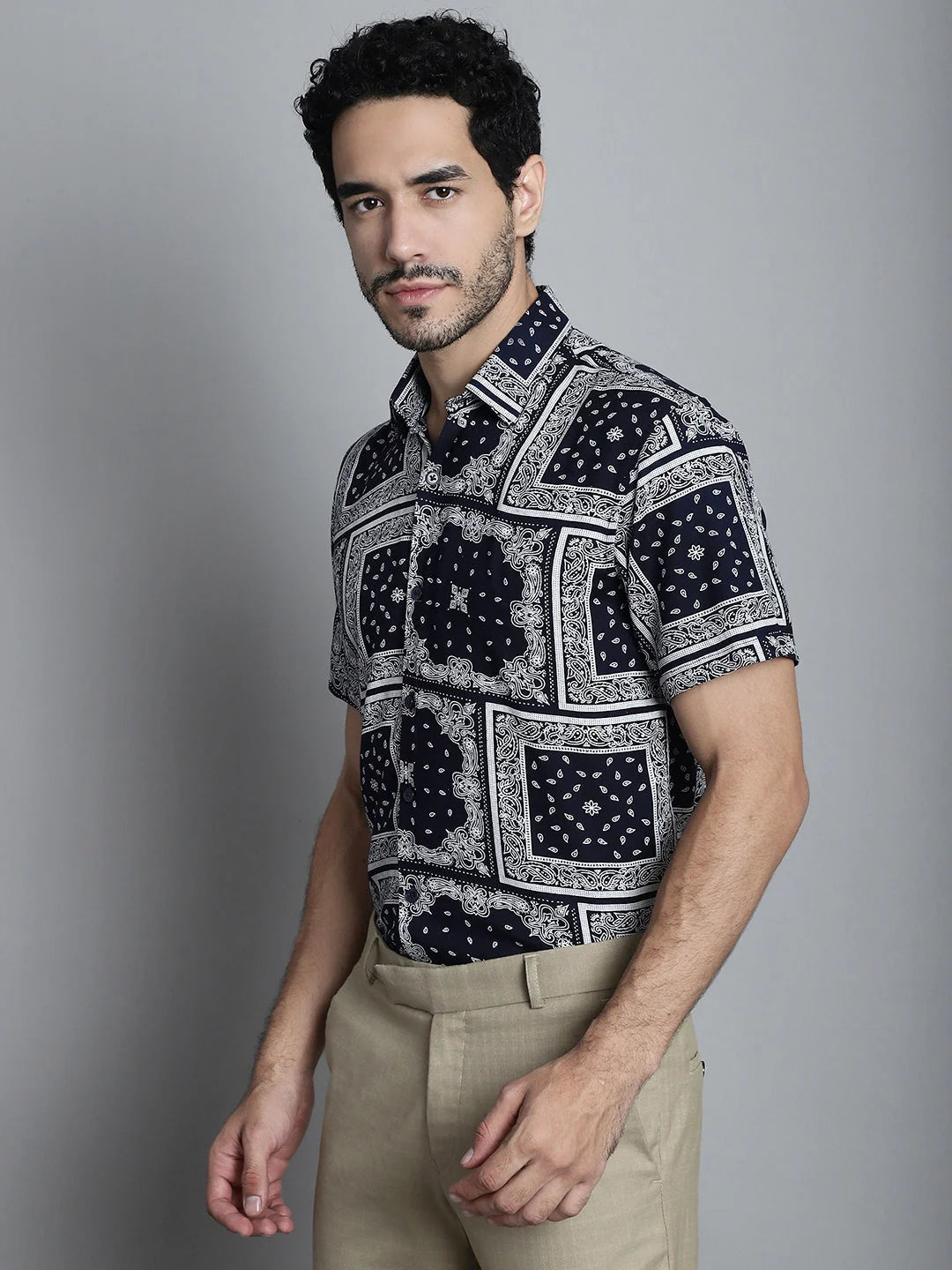 Men Paisley Printed Formal Shirts - Stylish Shirts for Men