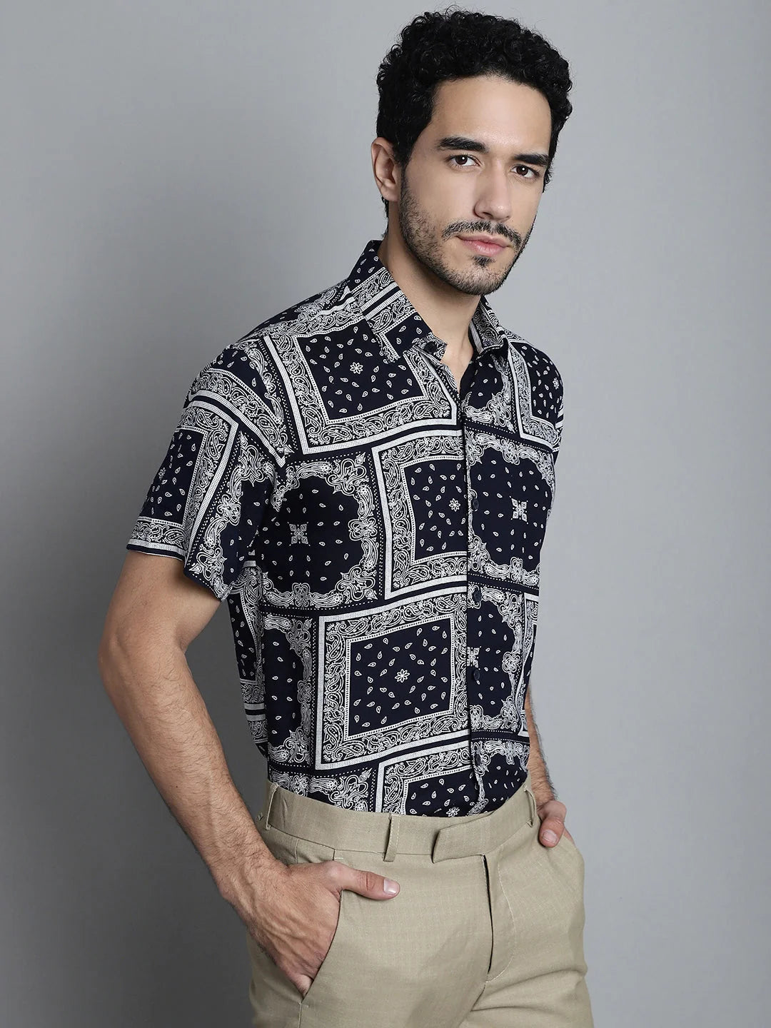 Men Paisley Printed Formal Shirts - Stylish Shirts for Men