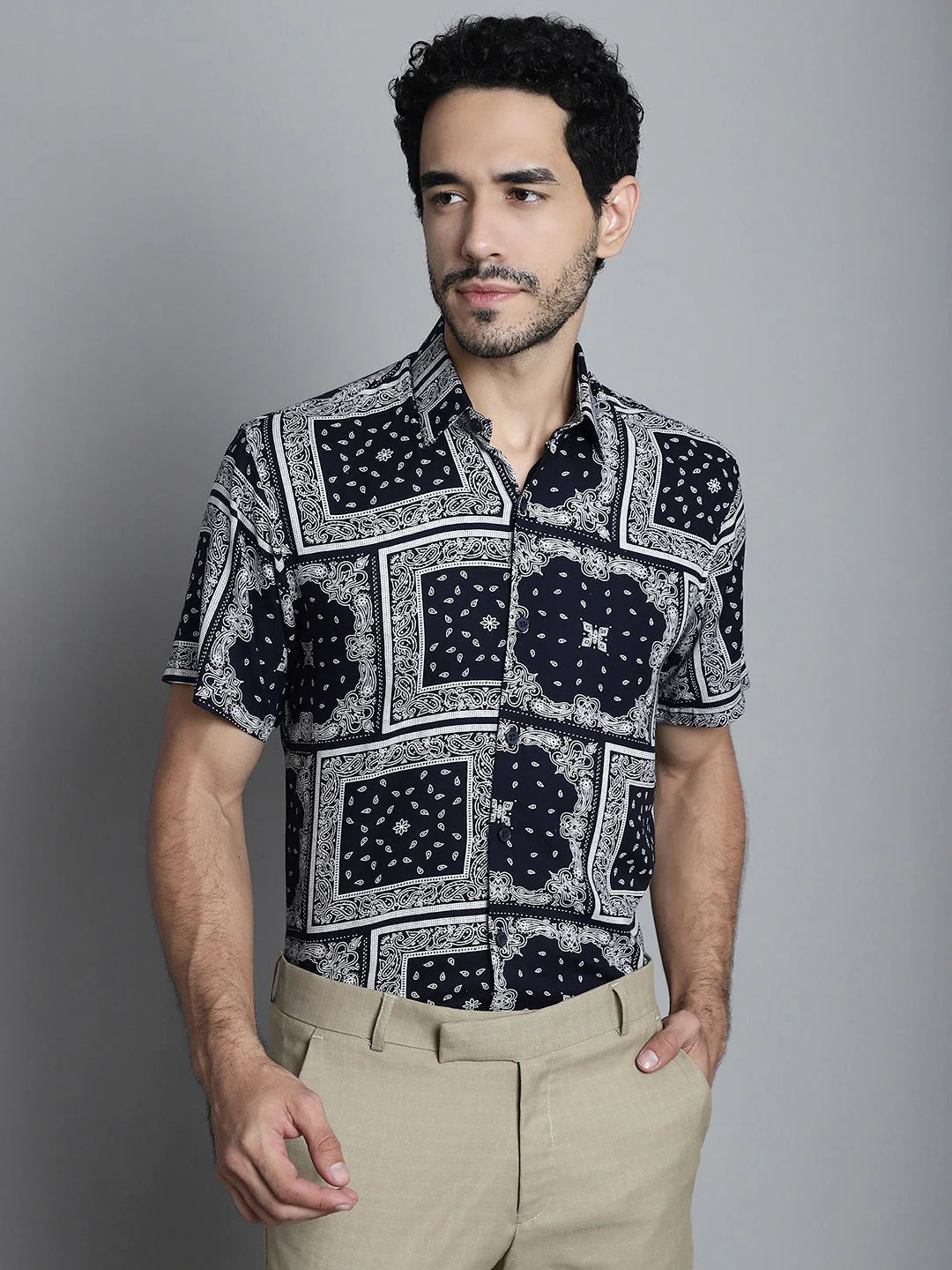 Men Paisley Printed Formal Shirts - Stylish Shirts for Men