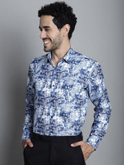 Men's Geomatric Styled Printed Formal Shirts