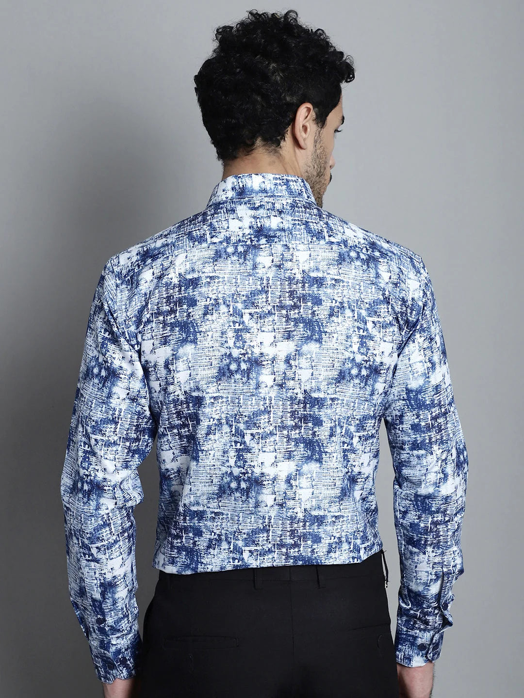 Stylish Printed Formal Shirts for Men - Geometric Mens Shirt