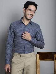 Men's Geomatric Printed Formal Shirts-SF 898