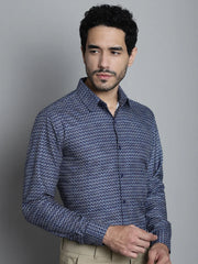 Men's Geomatric Printed Formal Shirts-SF 898